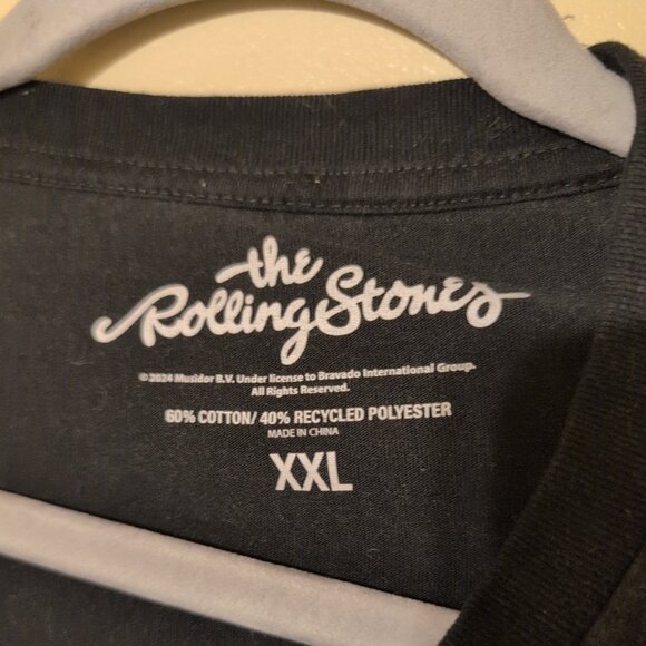 The Rolling Stones Official Merchandise Men's XXL Soft Band Logo T Shirt Tee - Picture 2 of 5